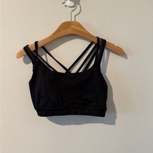 Lululemon Athletica Black Strappy Sports Bra